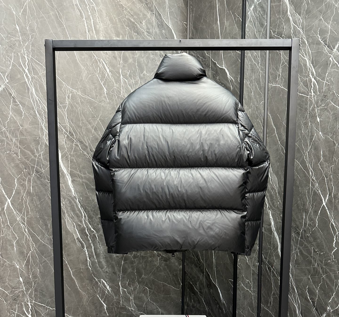 Moncler Pixel Ski Cartoon Patch Puffer Coat — back