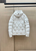 Moncler Diamond-Quilted Hooded Puffer Coat — hero