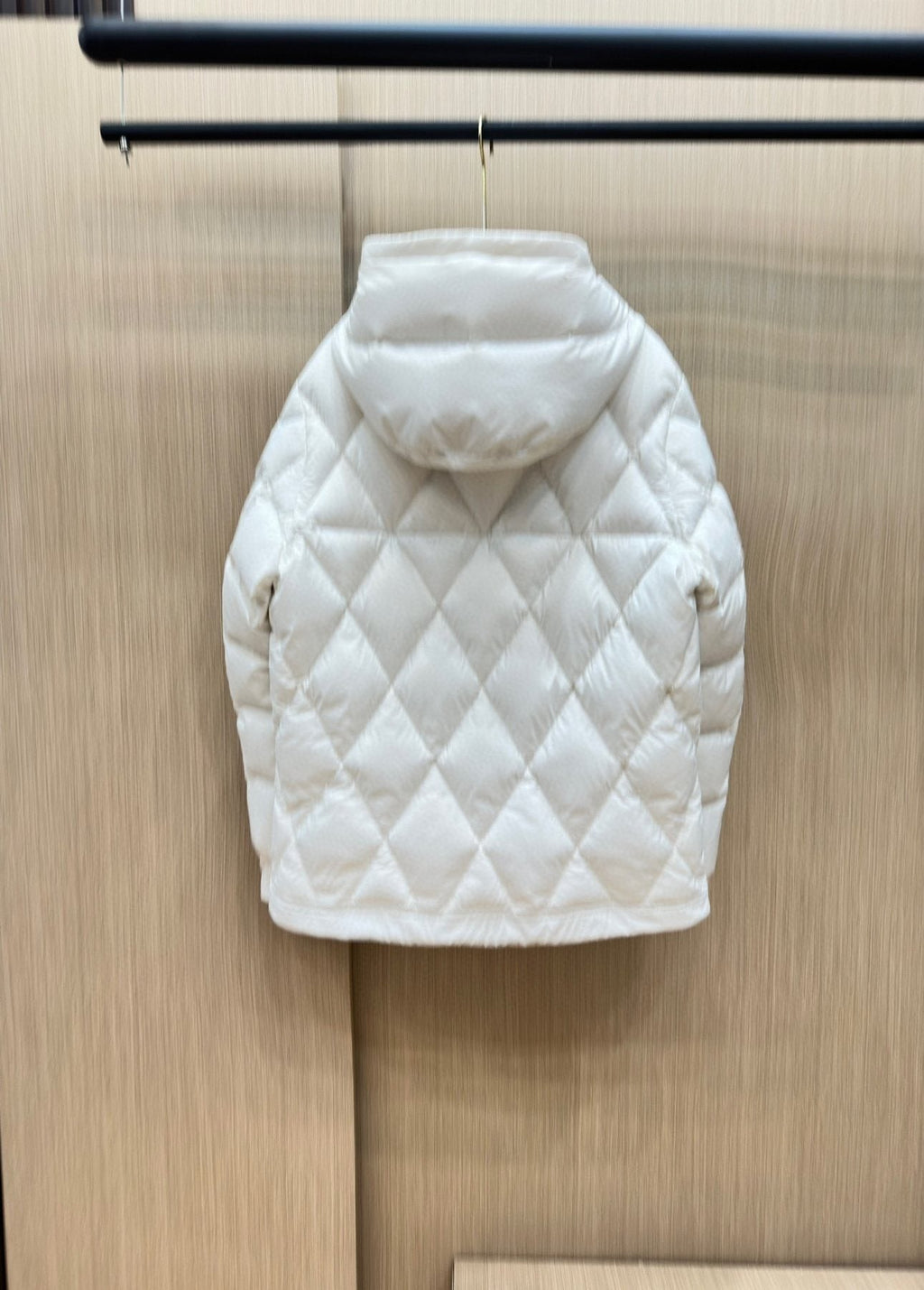 Moncler Diamond-Quilted Hooded Puffer Coat — back