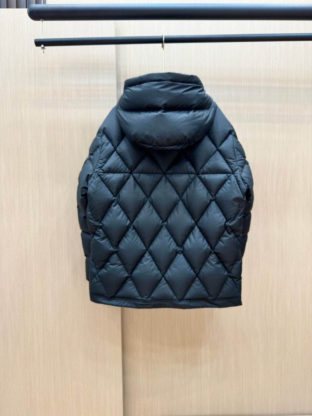 Moncler Diamond-Quilted Hooded Puffer Coat — back