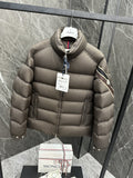Moncler Tricolor-Trim Puffer Coat — hero