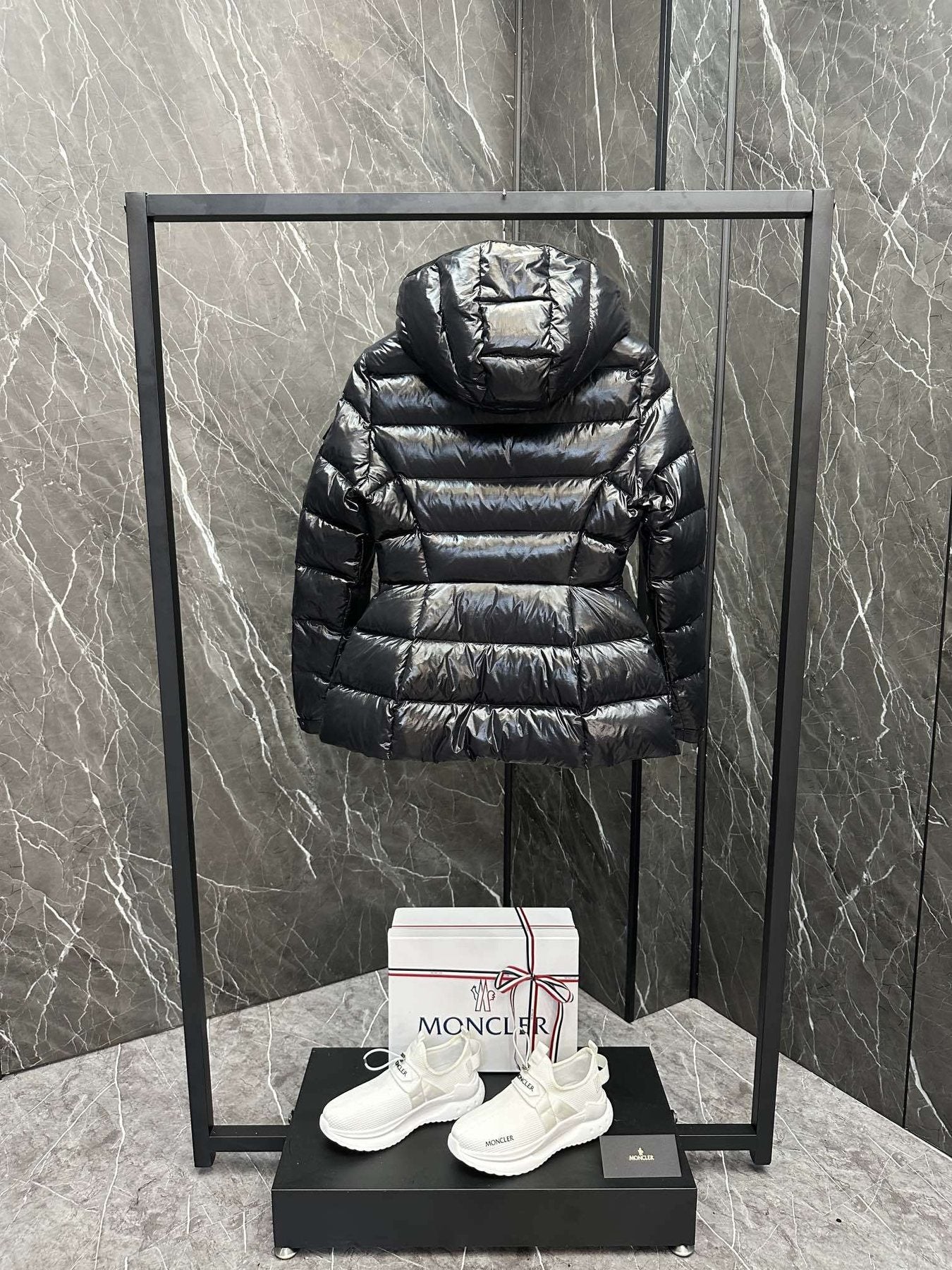 Moncler Hooded Quilted Puffer Coat — context
