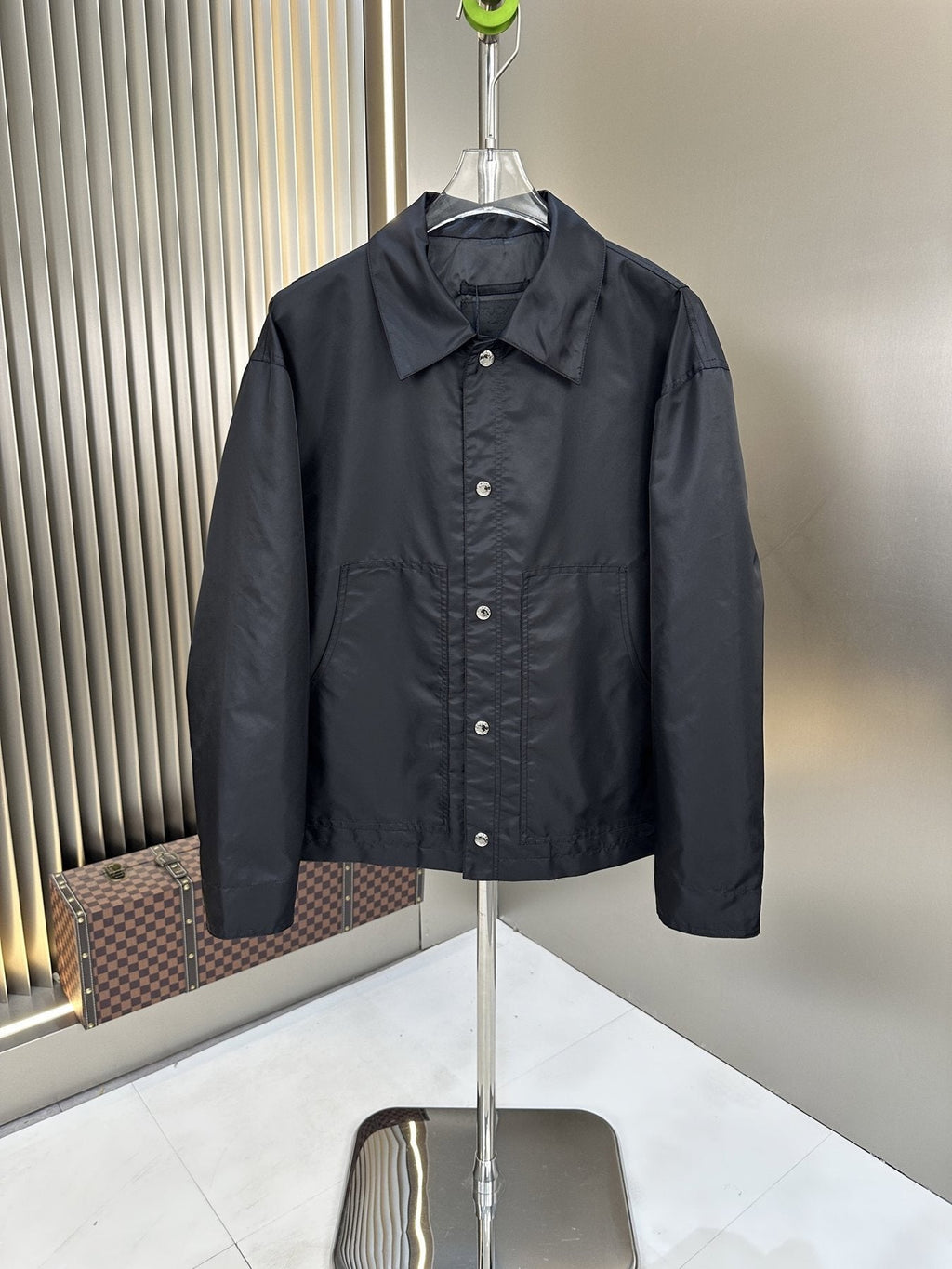 Prada Collared Button-Front Jacket — front