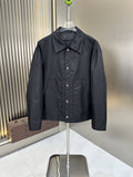 Prada Collared Button-Front Jacket — front