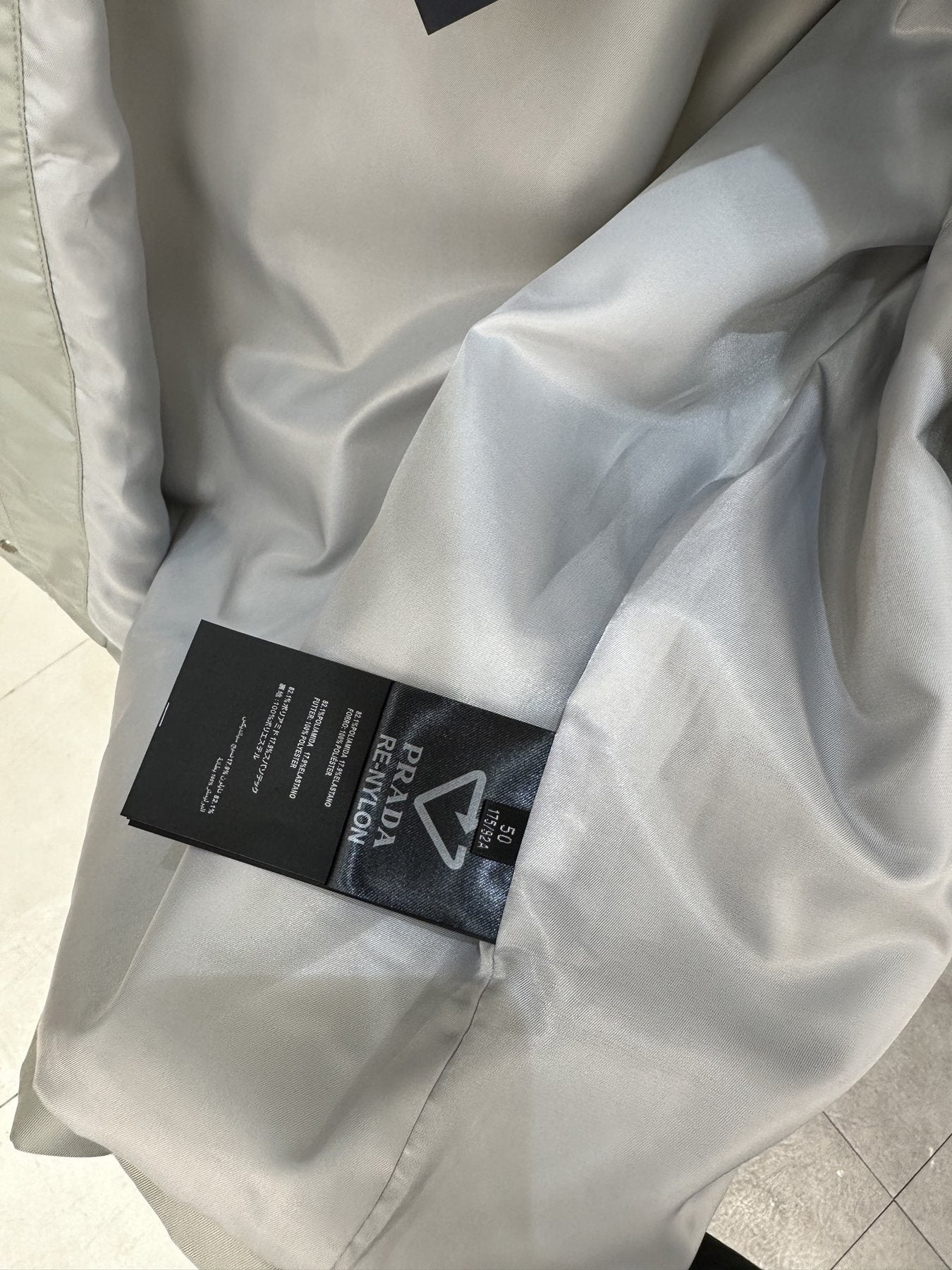 Prada Collared Button-Front Jacket — fabric_closeup