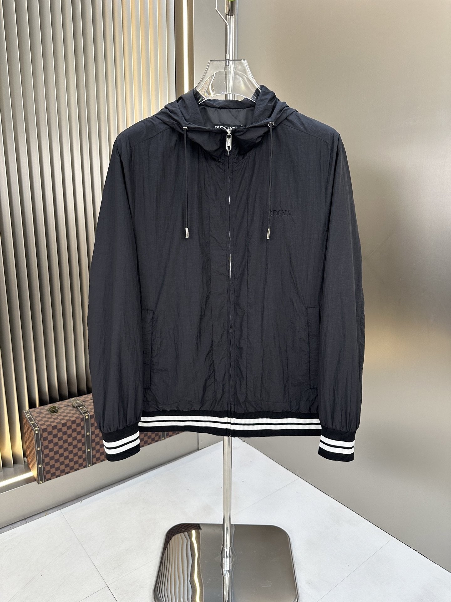 Zegna Hooded Full-Zip Windbreaker — hero