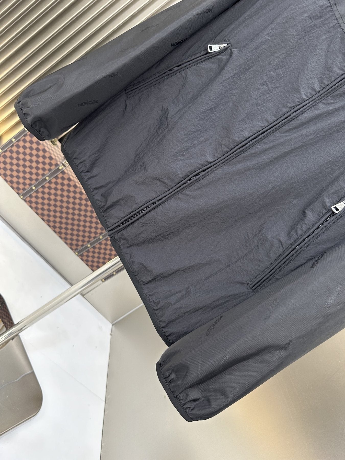 Moncler Hooded Full-Zip Jacket — detail