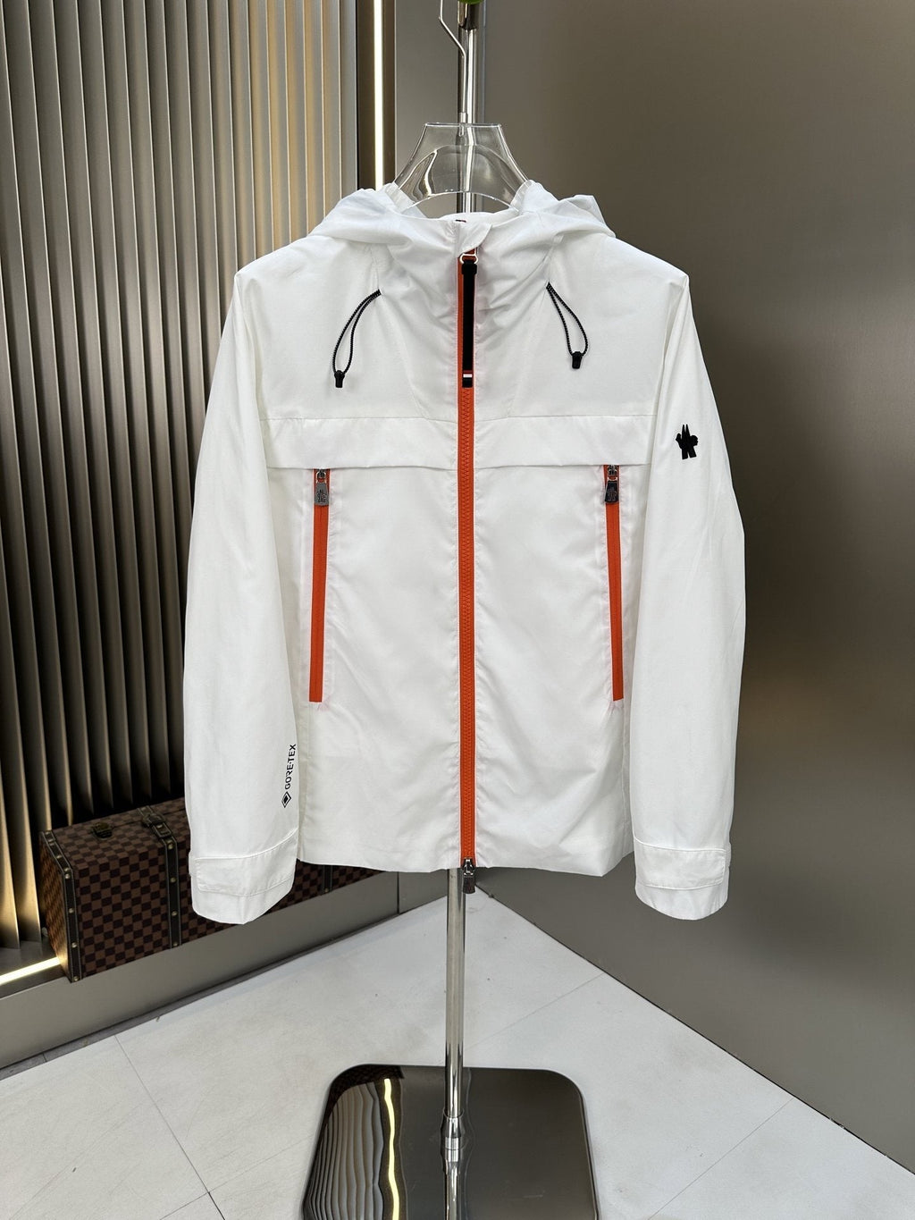 Moncler Hooded Contrast-Zip Jacket — hero
