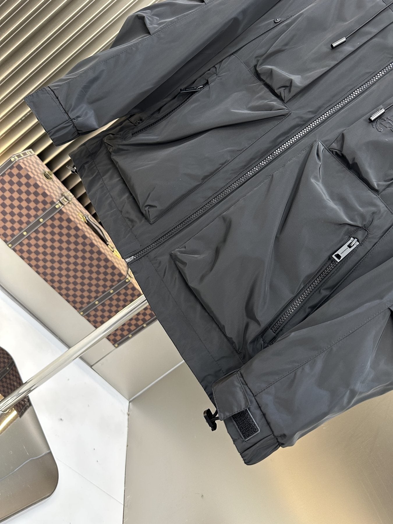 Burberry Hooded Utility Pocket Jacket — detail