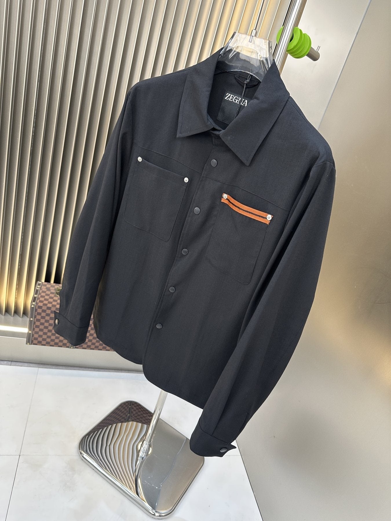 Prada Snap-Front Pocket Jacket — front