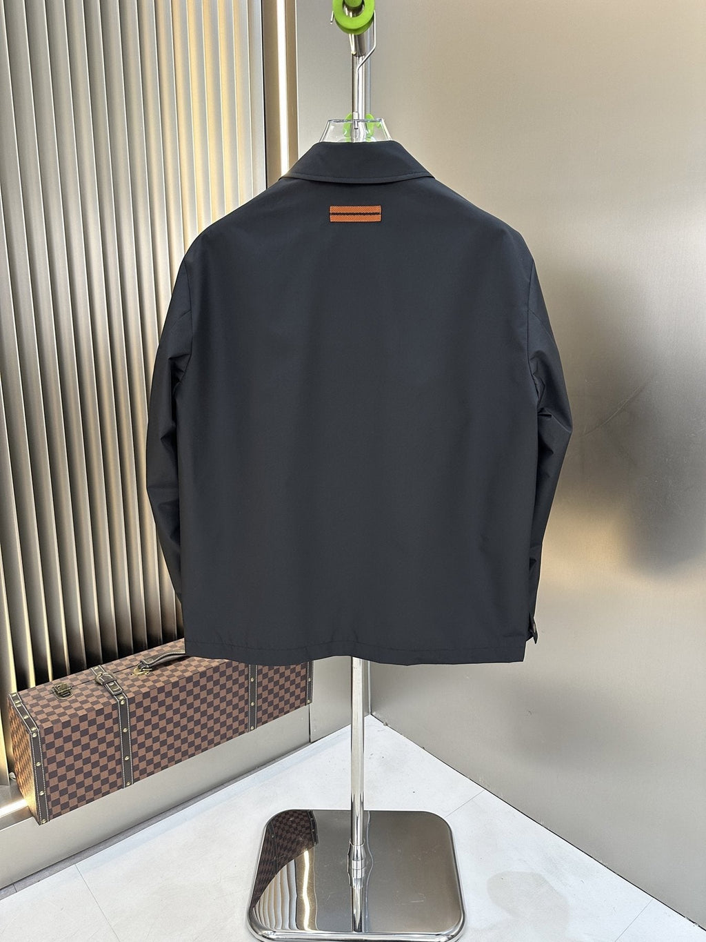 Zegna Zip-Front Collared Jacket — back