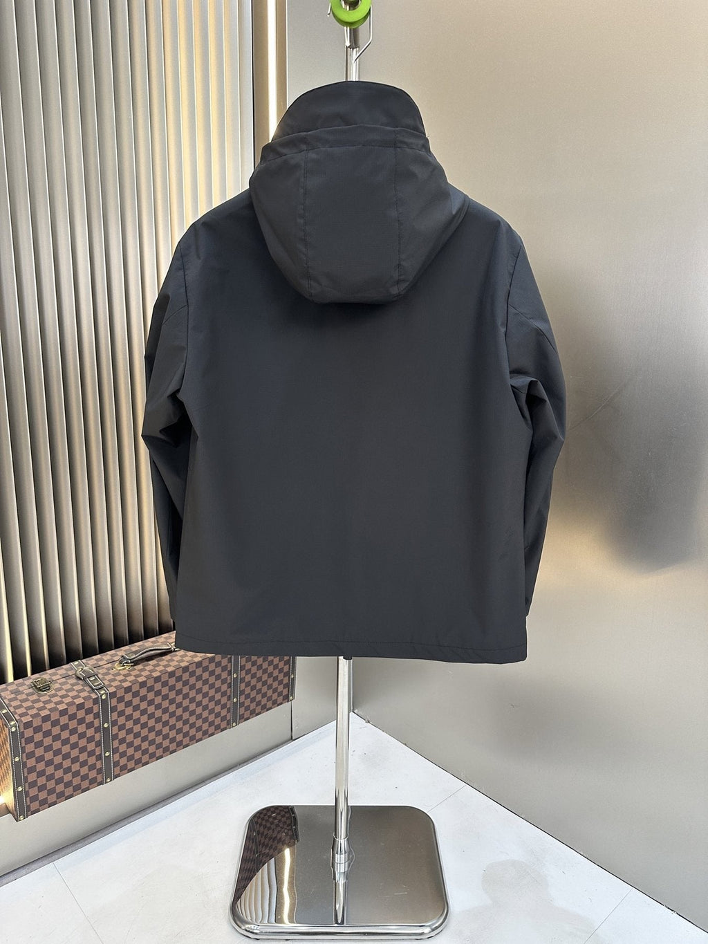 Moncler Hooded Zip-Front Jacket — back
