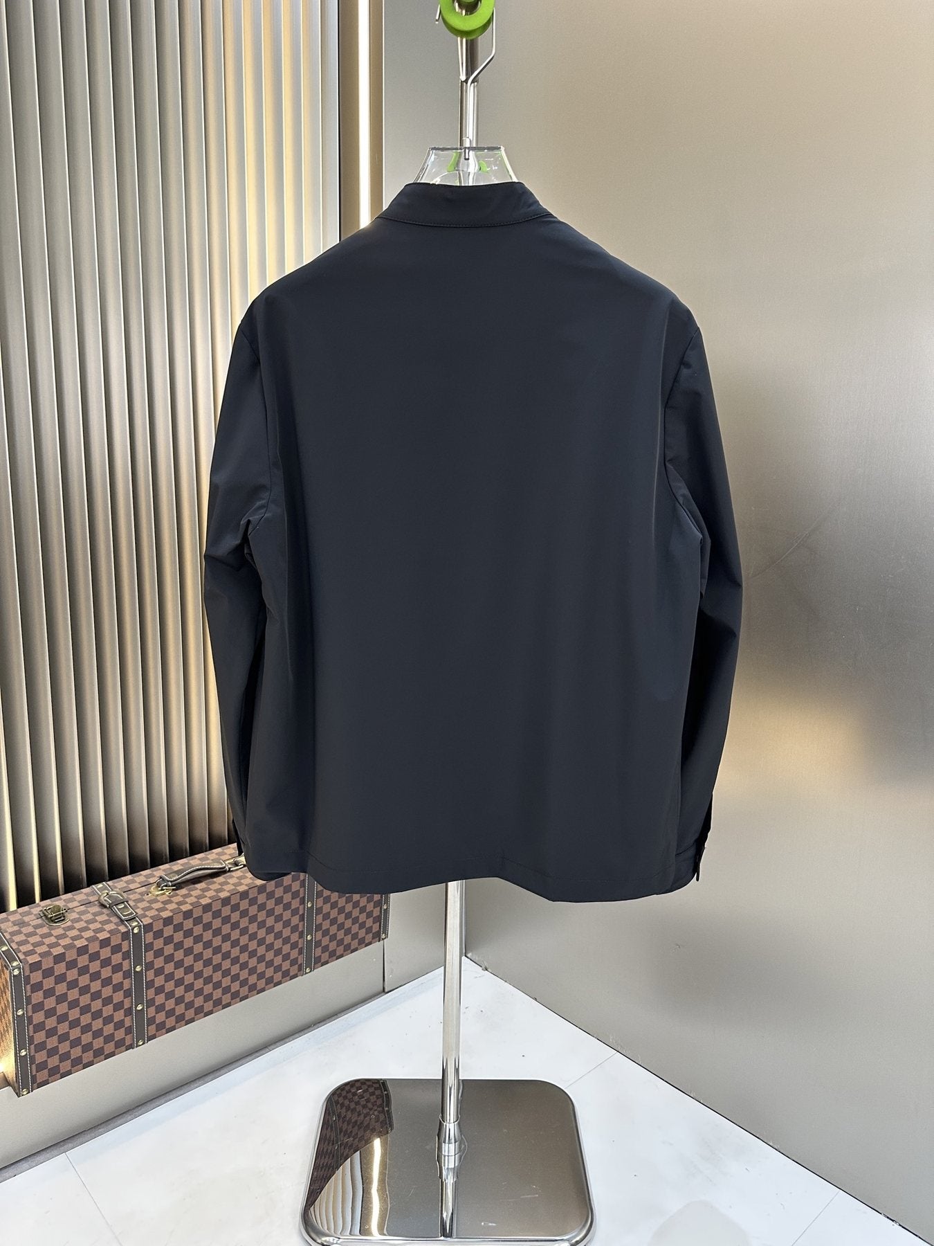 Zegna Stand-Collar Zip-Front Jacket — back