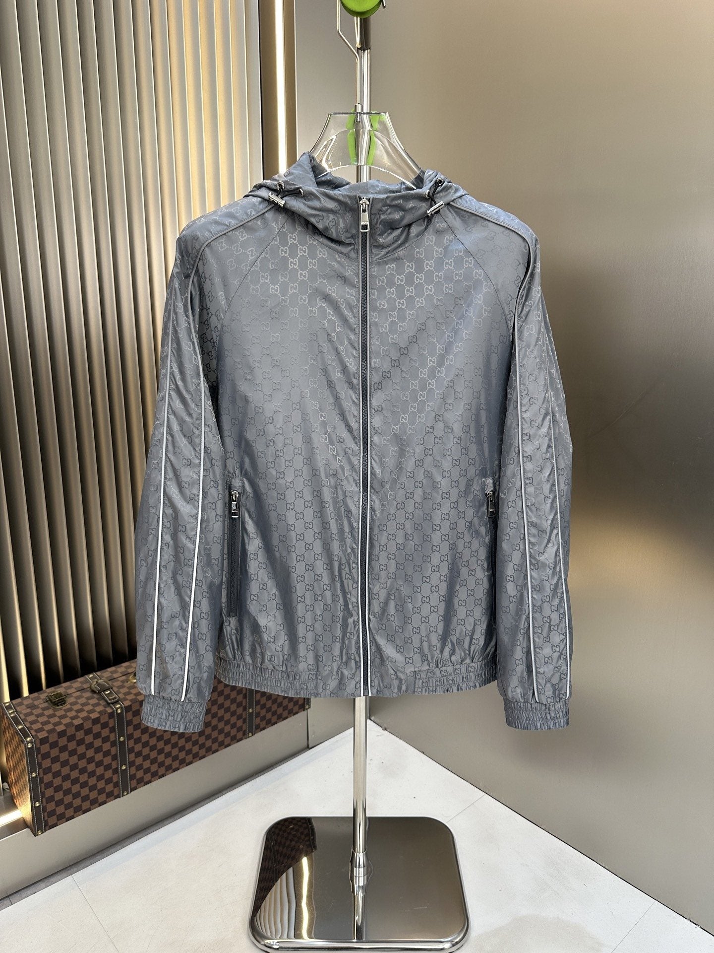 Gucci Monogram Hooded Zip Jacket — hero