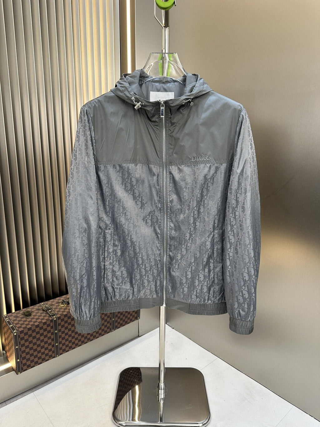 Dior Hooded Two-Tone Windbreaker — hero