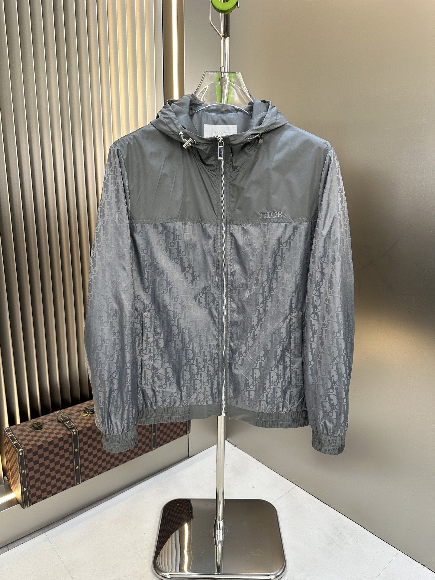 Dior Hooded Two-Tone Windbreaker — hero