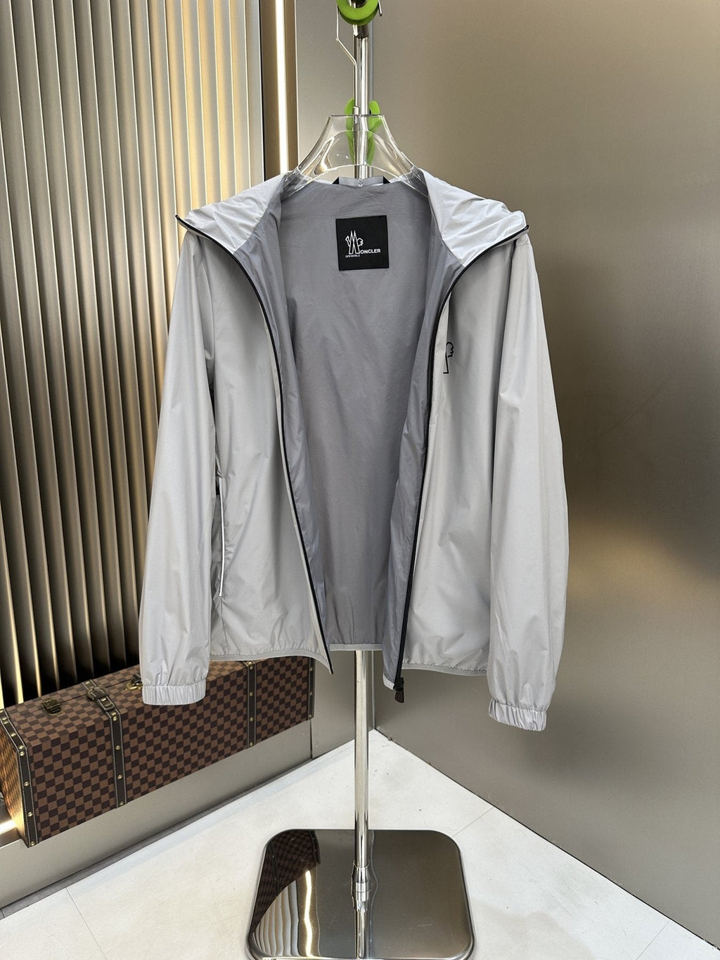 Moncler Hooded Zip Windbreaker — detail