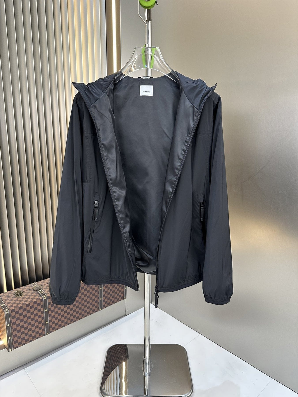 Burberry Hooded Full-Zip Jacket — detail