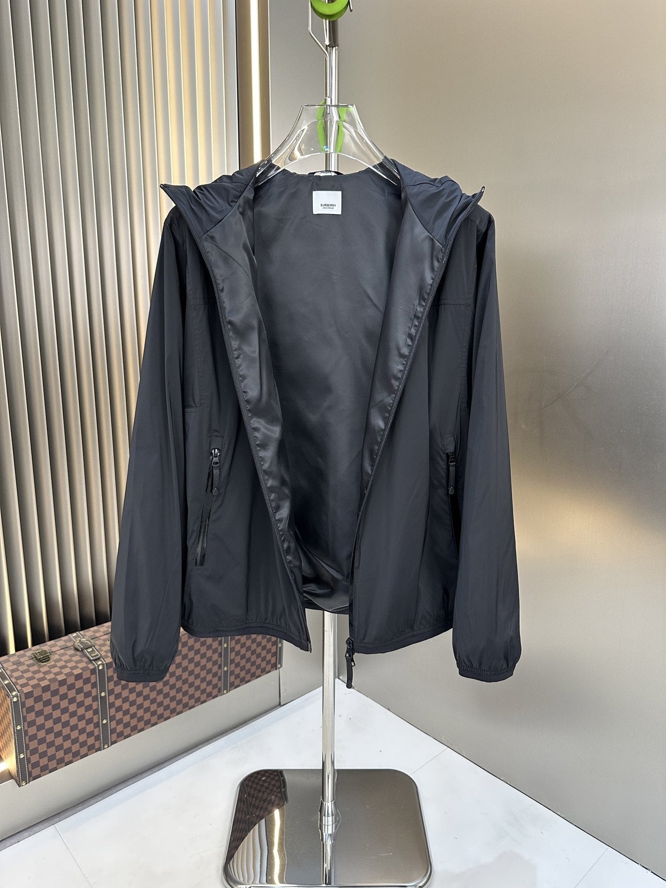 Burberry Hooded Full-Zip Jacket — detail