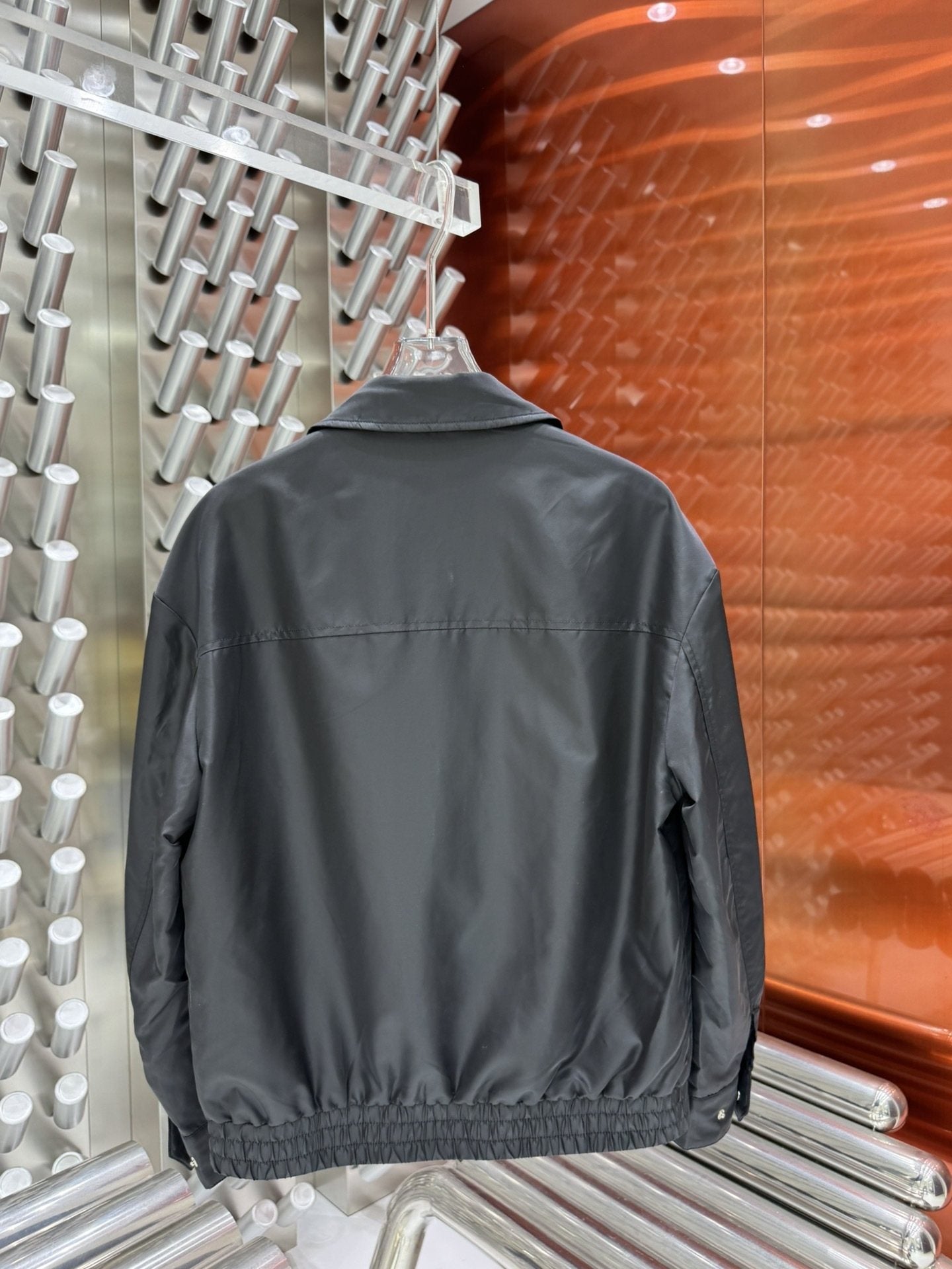 Prada Collared Zip-Front Jacket — hero