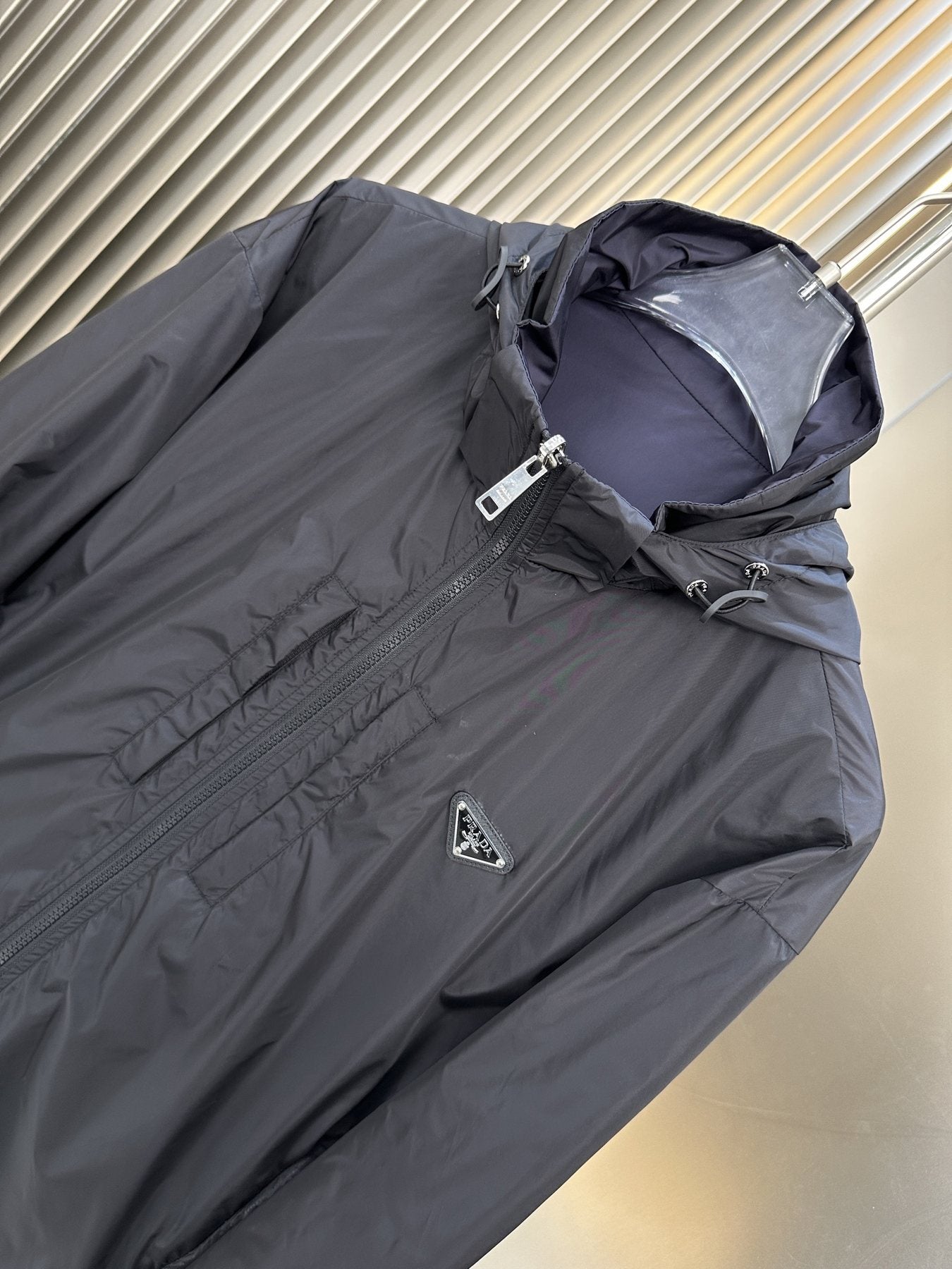 Prada Hooded Zip Jacket — detail