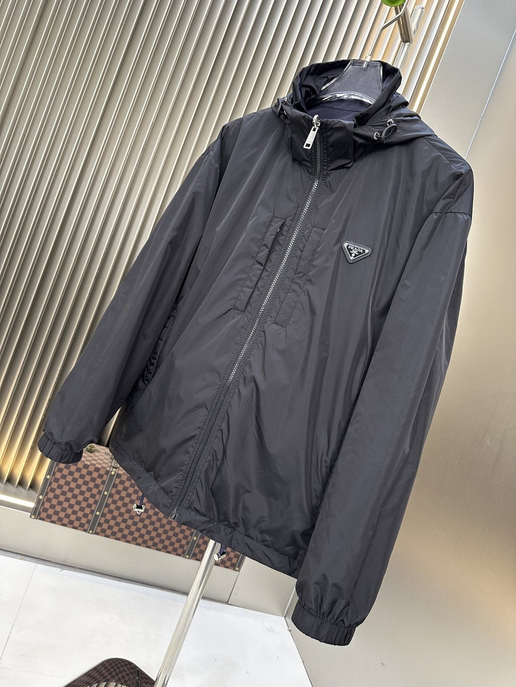 Prada Hooded Zip Jacket — front