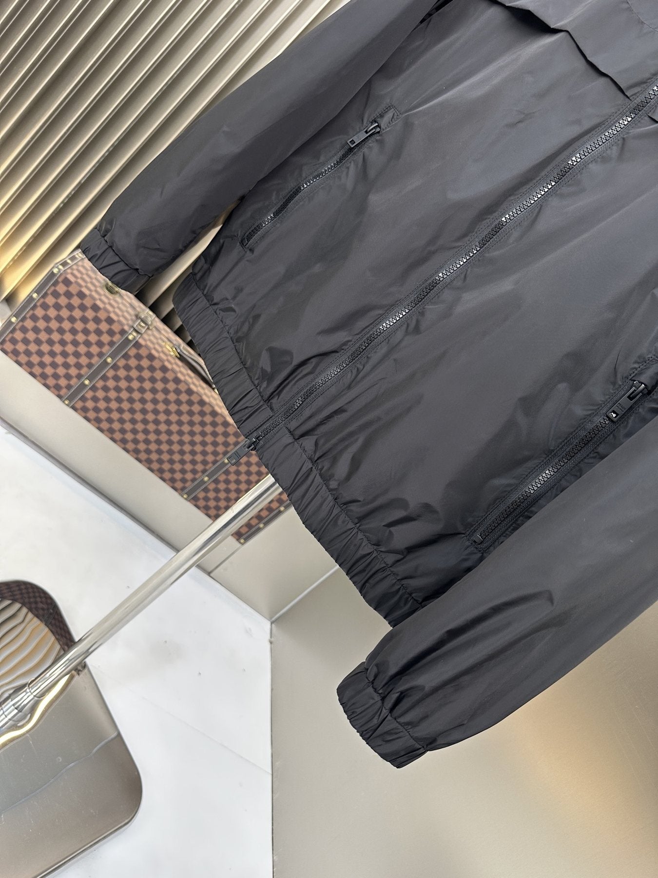 Prada Hooded Full-Zip Jacket — detail