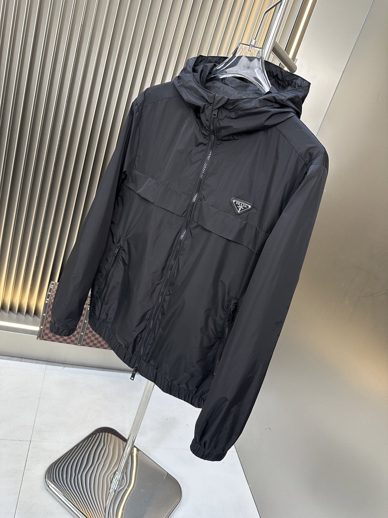 Prada Hooded Full-Zip Jacket — front