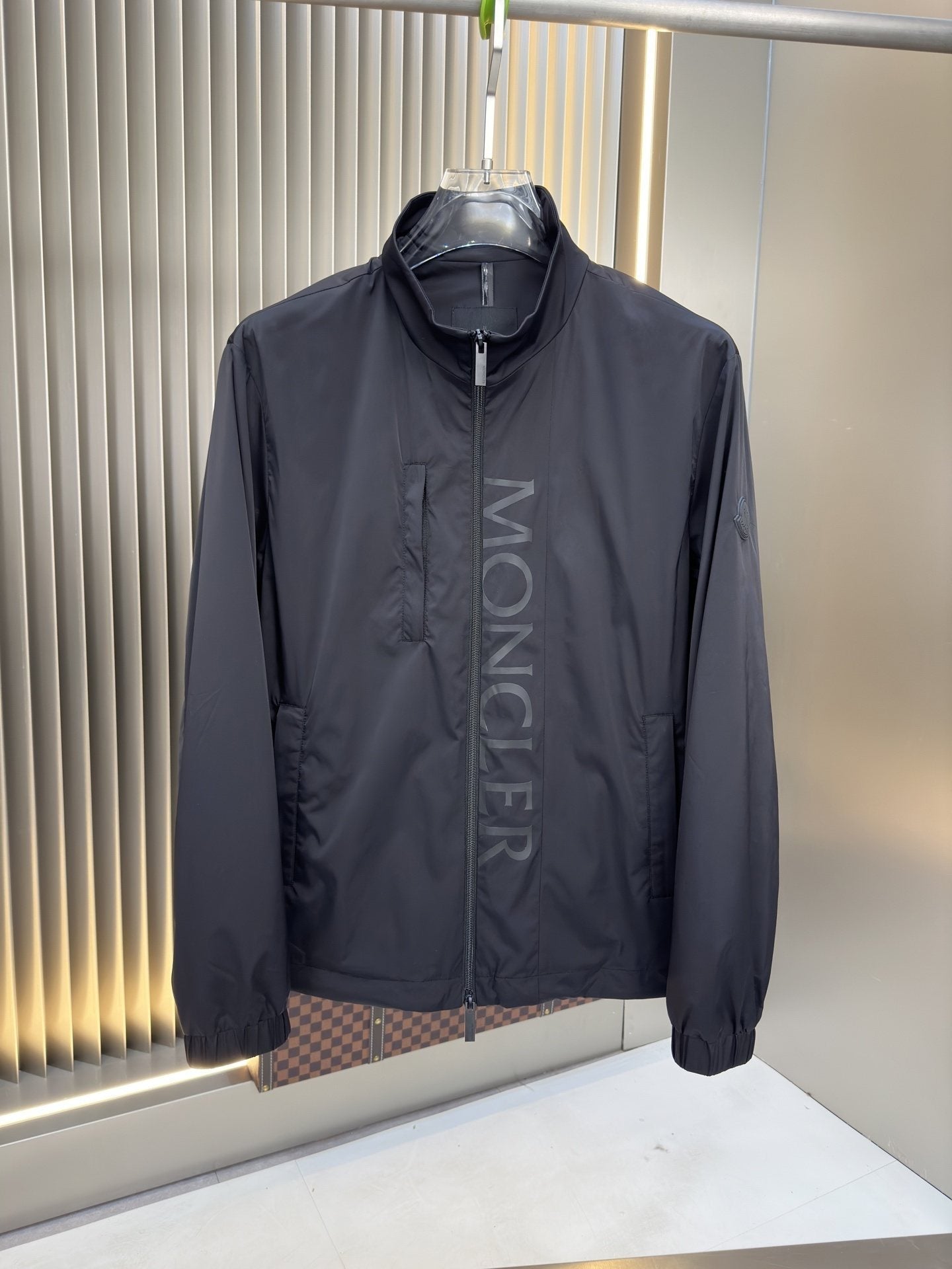 Moncler Stand Collar Full-Zip Jacket — hero