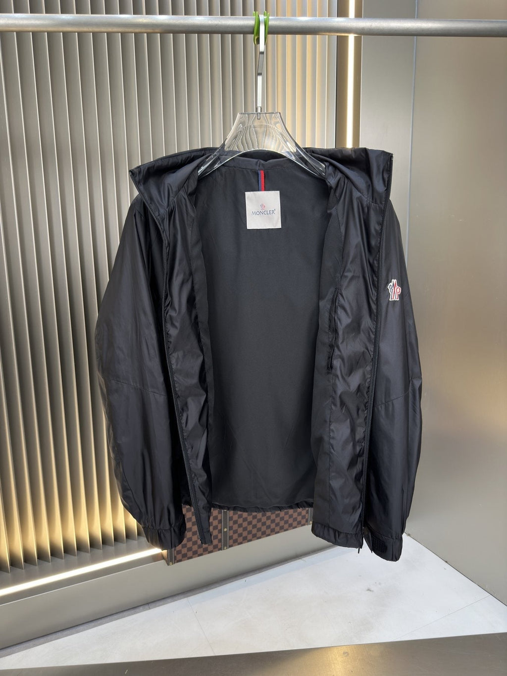 Moncler Hooded Full-Zip Jacket — detail