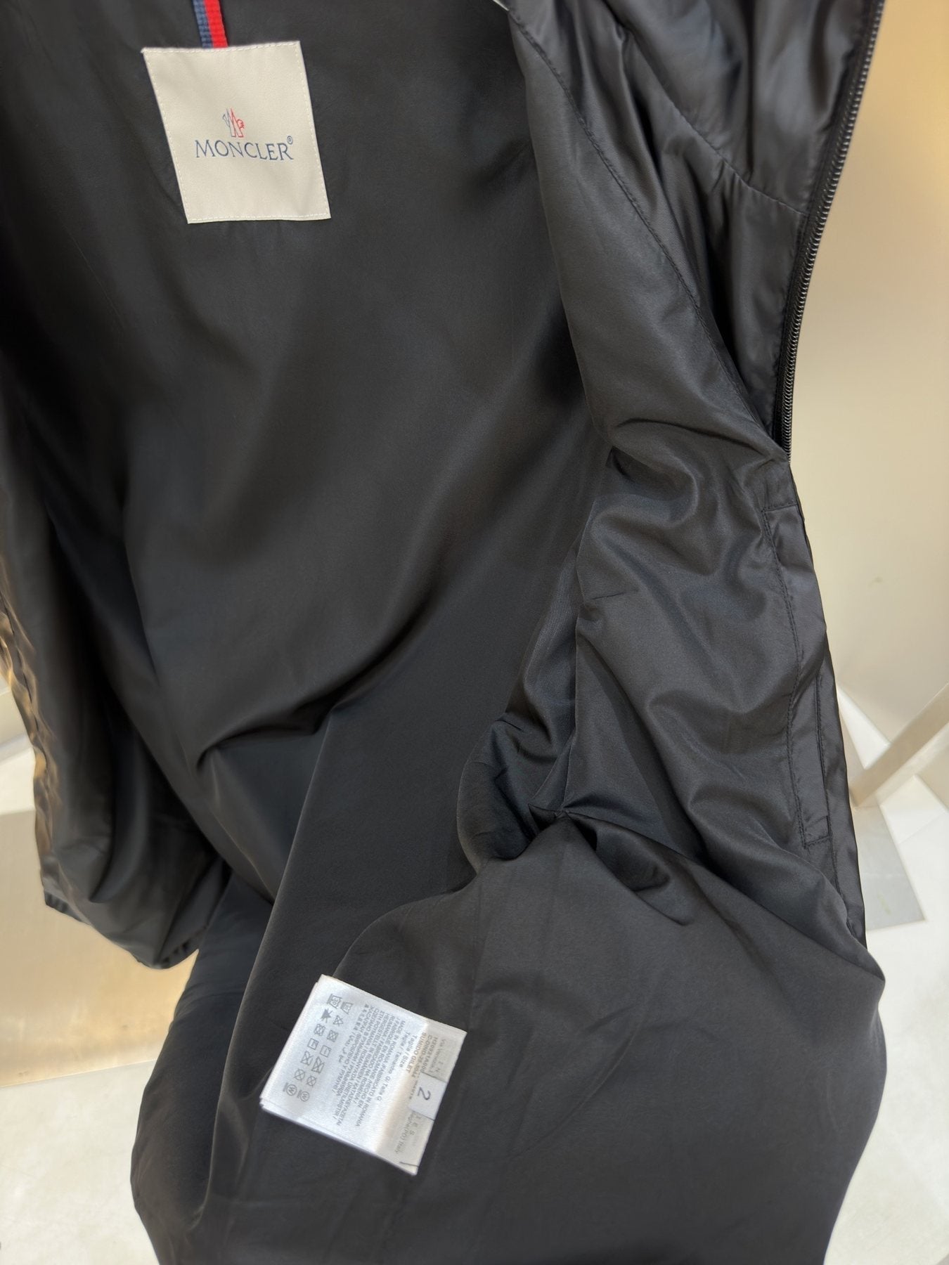 Moncler Hooded Full-Zip Jacket — neck_label
