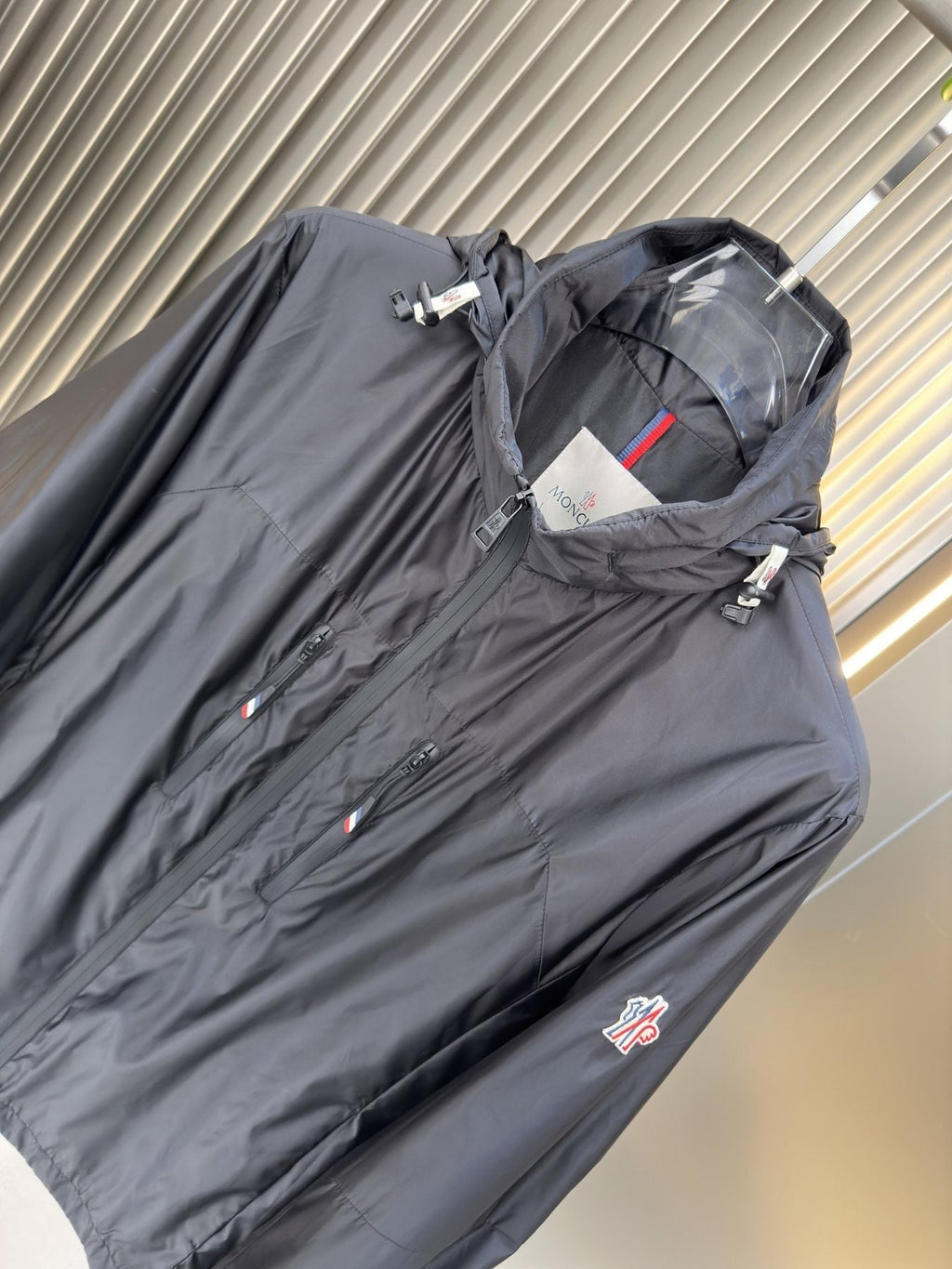 Moncler Hooded Full-Zip Jacket — detail