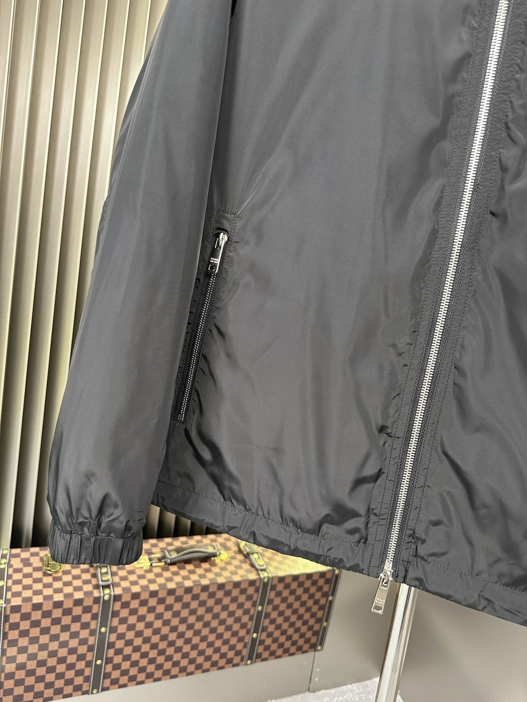 Prada Hooded Zip Jacket — detail