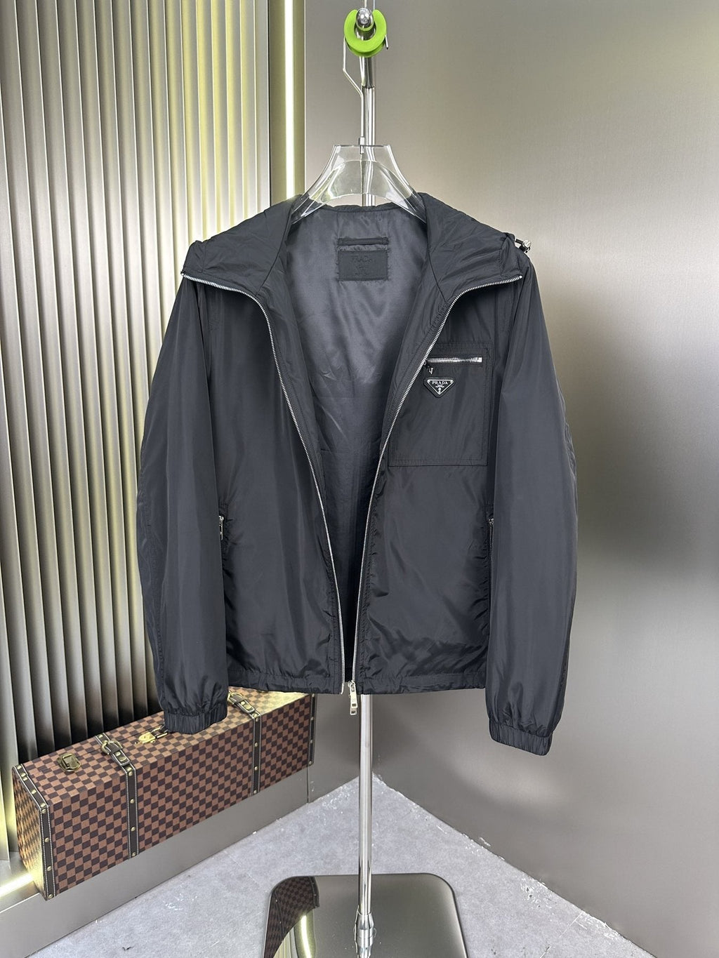 Prada Hooded Zip Jacket — detail