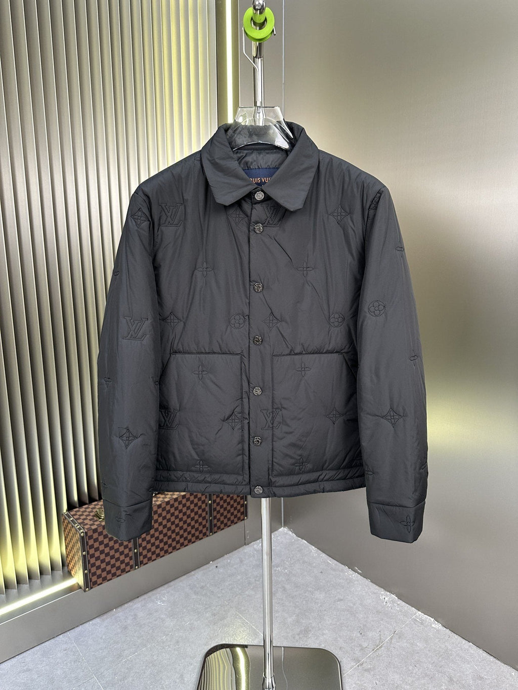 LV Tonal Monogram Quilted Puffer Coat — hero