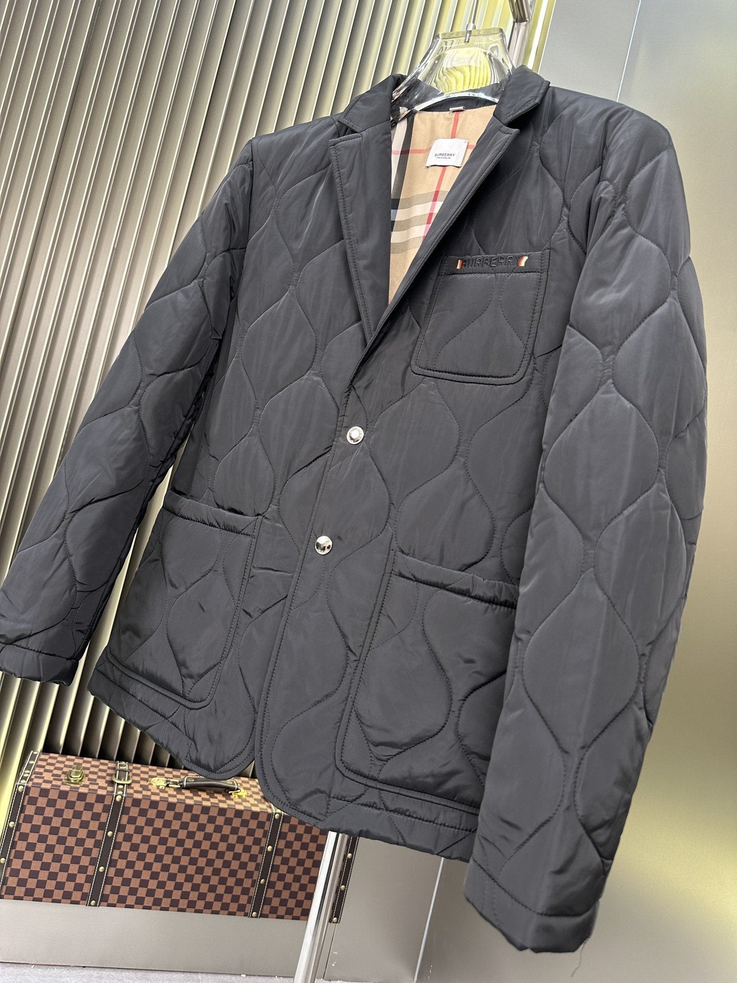 Burberry Quilted Blazer-Style Jacket — hero