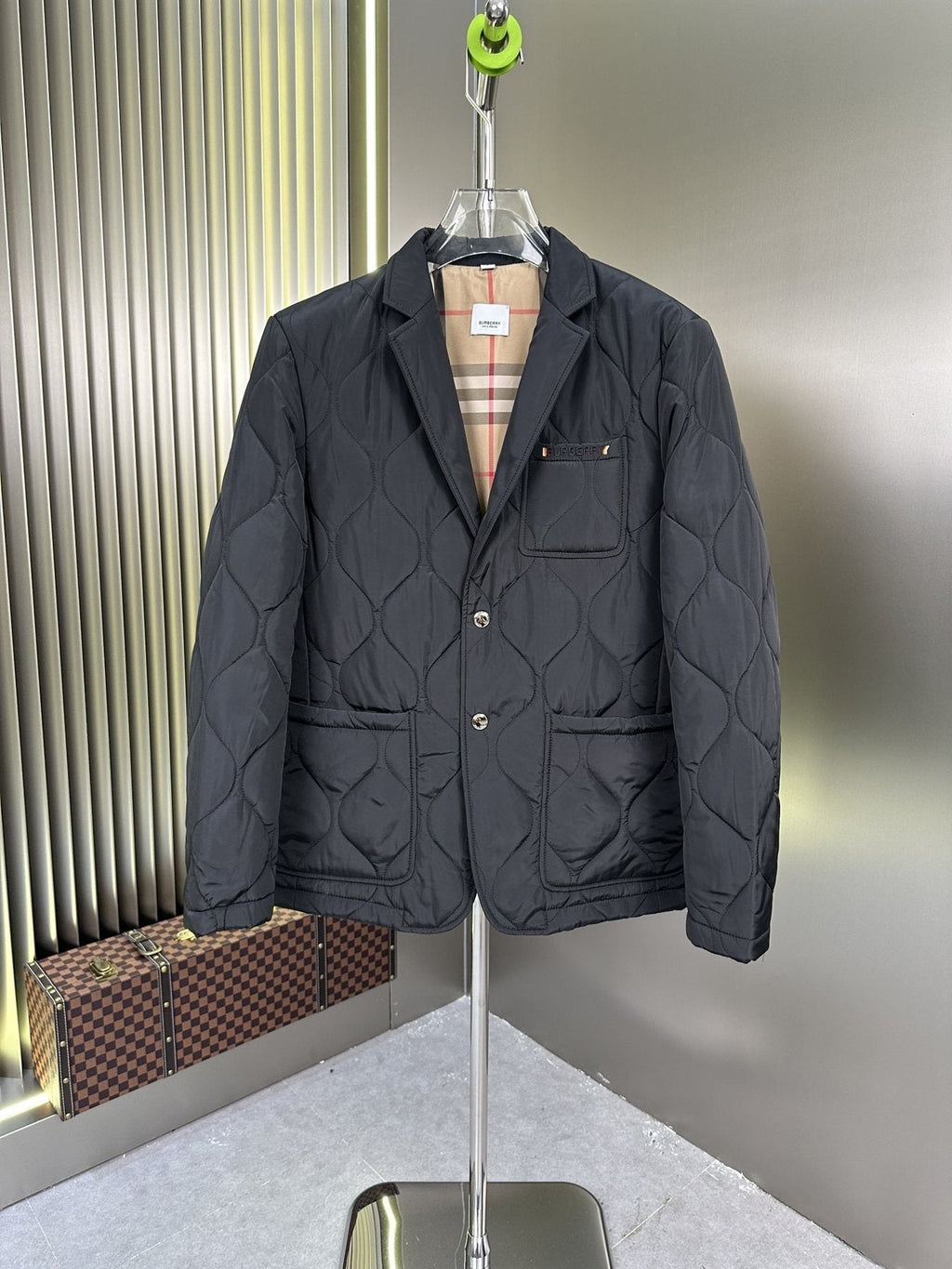 Burberry Quilted Blazer-Style Jacket — front