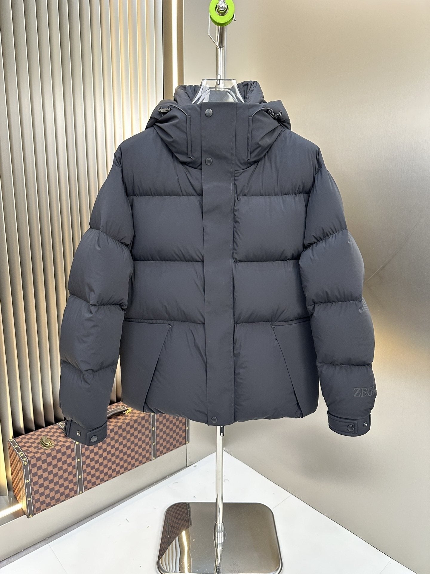 Zegna Hooded Quilted Puffer Coat — hero