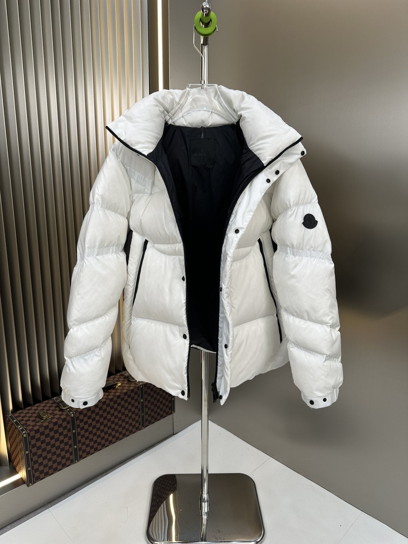 Moncler Hooded Quilted Puffer Coat — detail