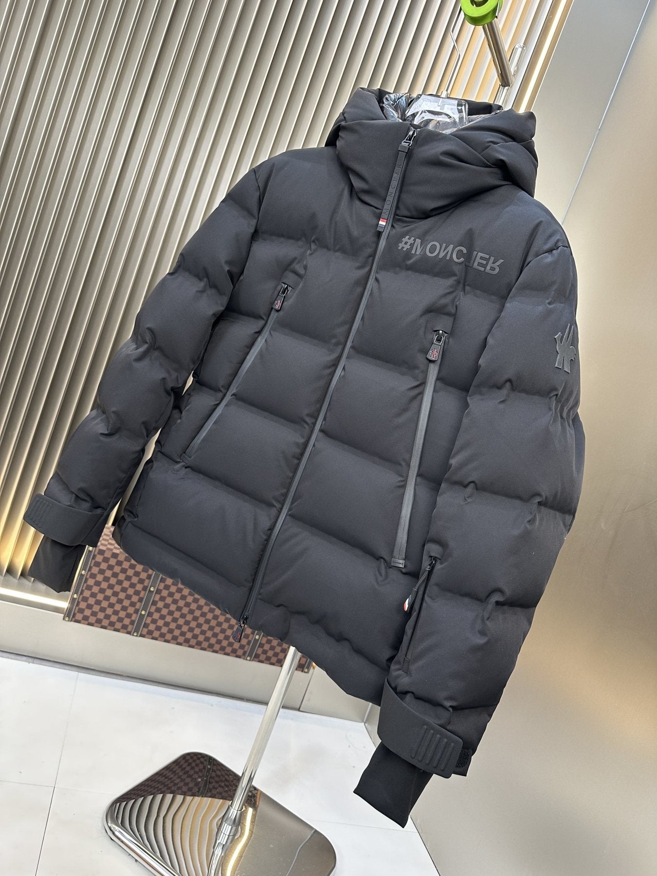 Moncler Hooded Quilted Puffer Coat — front