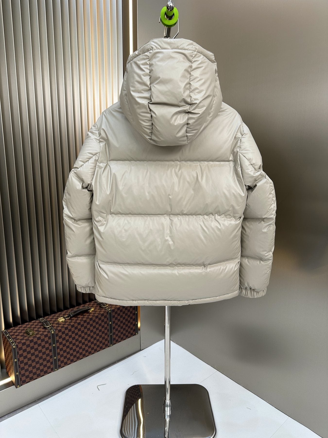 Prada Hooded Quilted Puffer Jacket — back