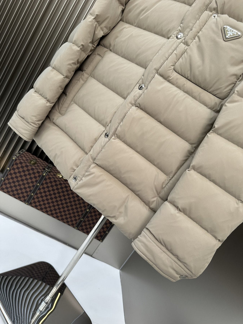 Prada Quilted Puffer Jacket — detail