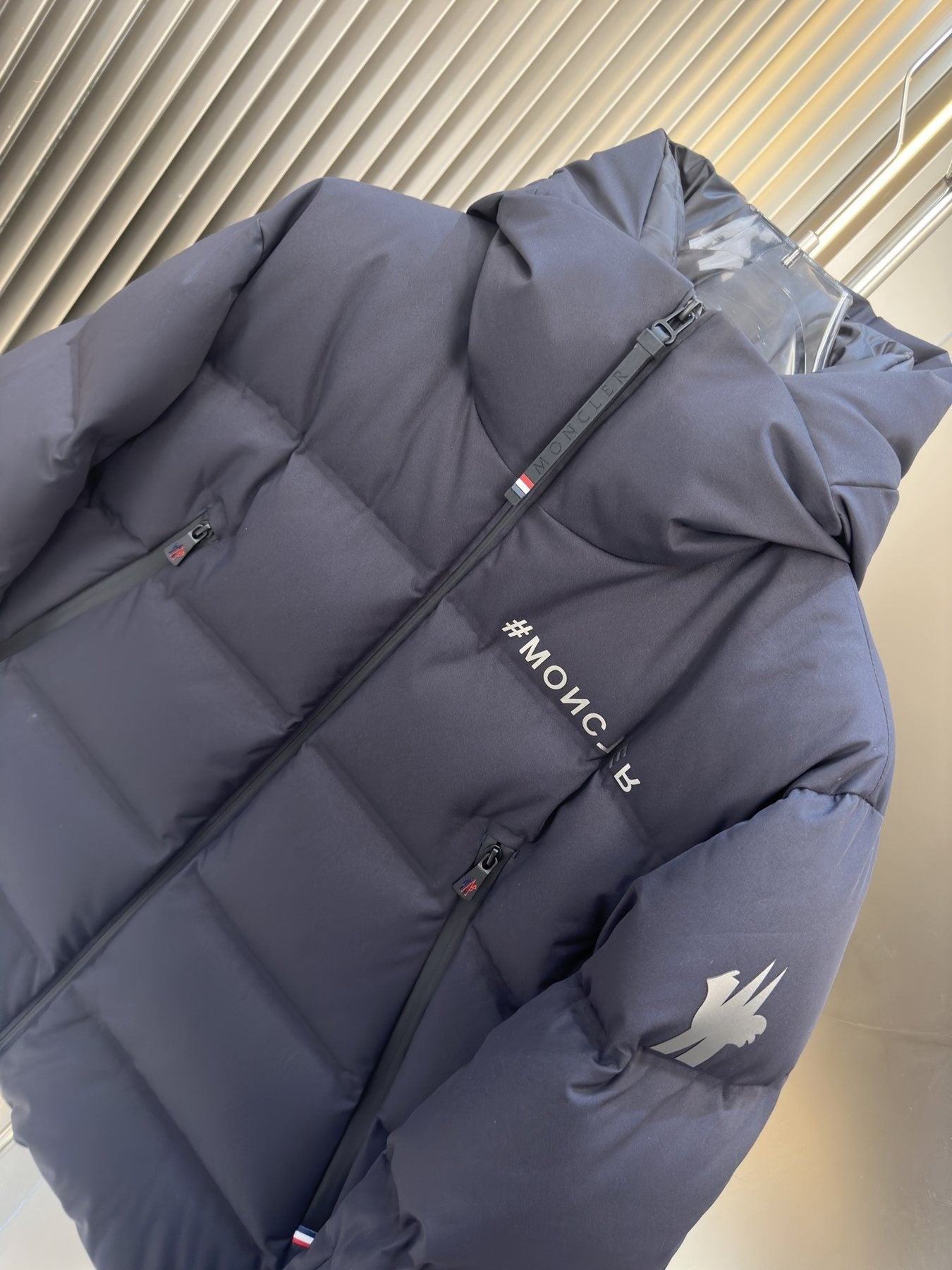 Moncler Hooded Quilted Puffer Coat — detail