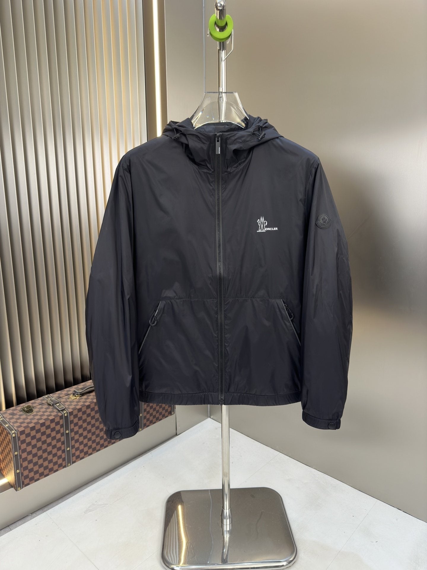 Moncler Hooded Zip-Front Jacket — hero