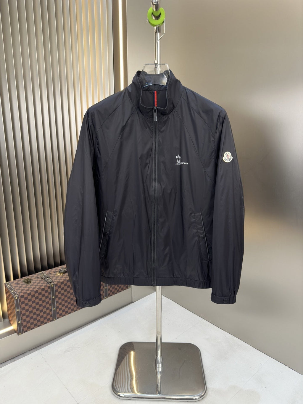 Moncler Lightweight Stand-Collar Zip Jacket — hero