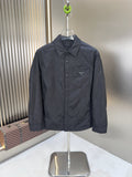 Prada Snap-Front Collared Jacket — hero