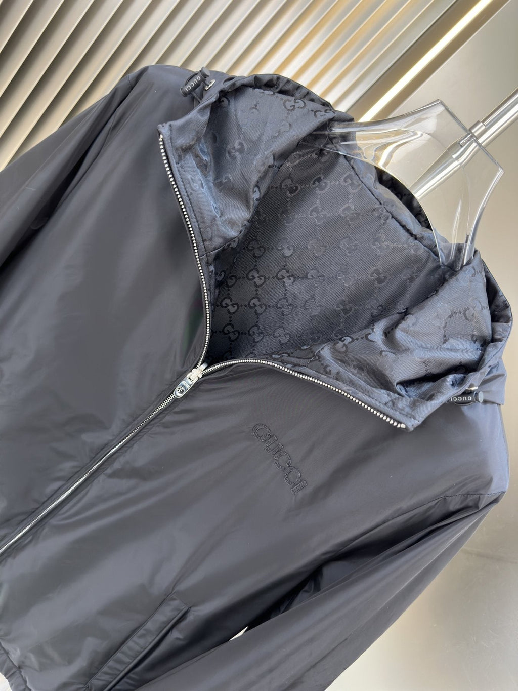 Gucci Reversible Hooded Jacket — detail