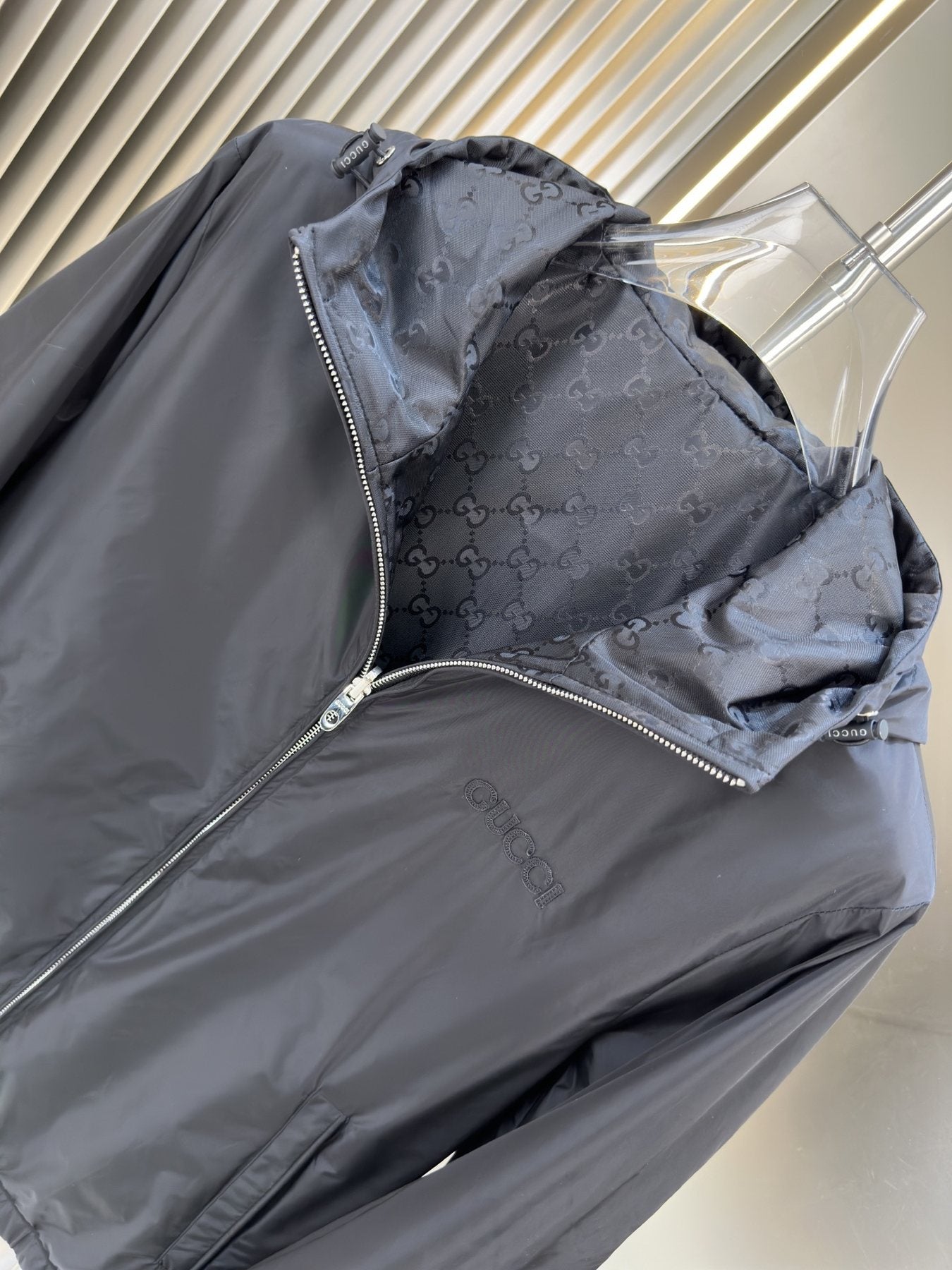 Gucci Reversible Hooded Jacket — detail