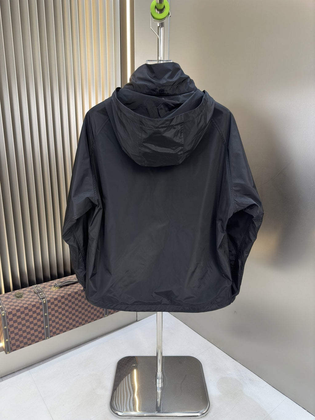 Burberry Hooded Zip-Front Jacket — back