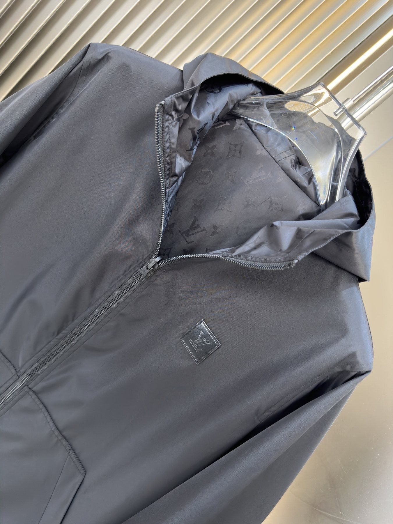 2026 Original Jacket Black Hooded Zip Jacket — detail